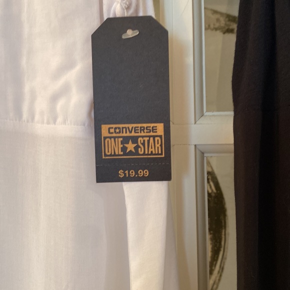 Set of 2 Converse button up high low tanks sleeveless blouse XS - Picture 4 of 8